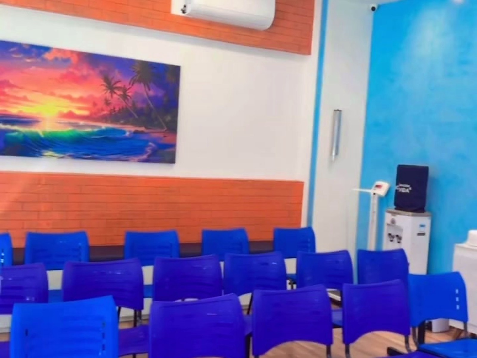 Sala de espera da clínica